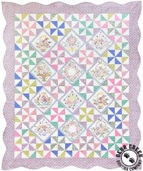 Lazy Daisy Baskets - Pinwheel Posies Free Quilt Pattern by Robert Kaufman Fabrics