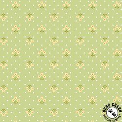 Andover Fabrics Plain and Simple Tri Flower Pistachio