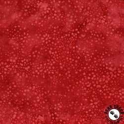 Anthology Fabrics Daisy Dots Batik Ruby Red