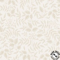 Marcus Fabrics Nouveau 108 Inch Wide Backing Fabric Leaf Sprigs Cream