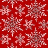 Henry Glass Crystal Frost 108 Wide Backing Fabric Snowflakes Red/Gray