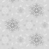Henry Glass Crystal Frost 108 Wide Backing Fabric Snowflakes Light/Gray