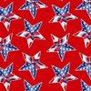 Henry Glass Wings of Freedom Tossed Star Red
