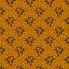 Andover Fabrics Pumpkin Licorice Branches and Buds Pumpkin