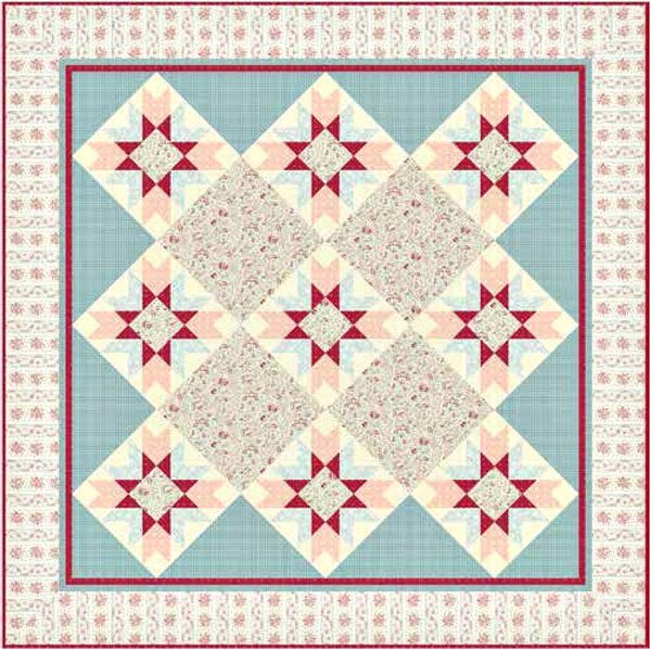 English Diary Quilt Pattern by Andover