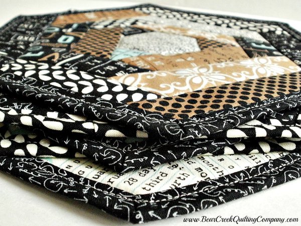 Textagon Mug Rug Tutorial Textagon Mug Rug Tutorial