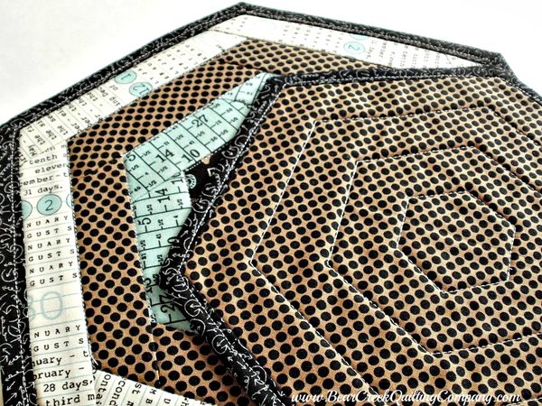 Textagon Mug Rug Tutorial Textagon Mug Rug Tutorial