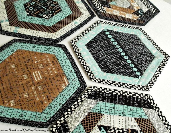 Textagon Mug Rug Tutorial Textagon Mug Rug Tutorial