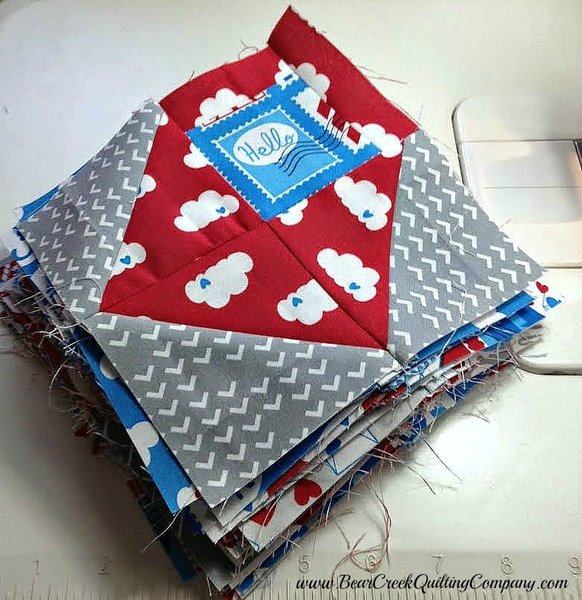 Airmail Envelope Quilt Tutorial Airmail Envelope Quilt Tutorial