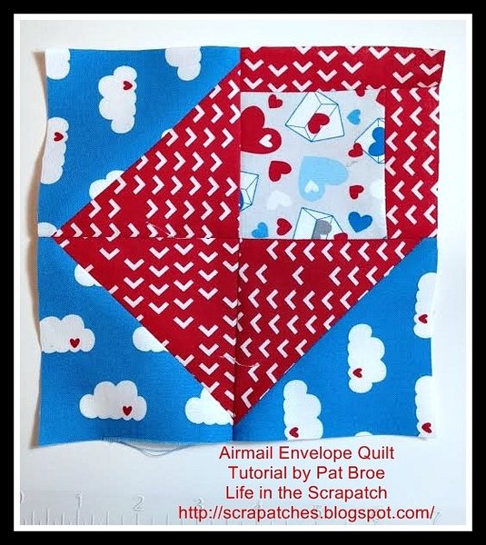 Airmail Envelope Quilt Tutorial