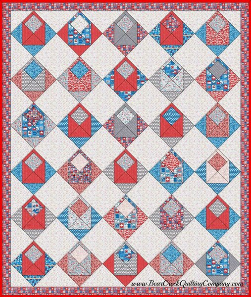 Airmail Envelope Quilt Tutorial Airmail Envelope Quilt Tutorial
