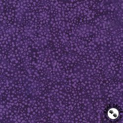 Anthology Fabrics Daisy Dots Batik Purple Passion
