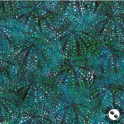 Hoffman Fabrics Jelly Fish Batiks Sea Urchin Teal