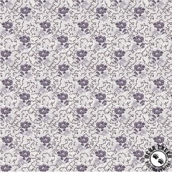 Windham Fabrics Circa Purple Posey Ivory