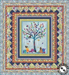 Autumn Hues Tree Panel Free Quilt Pattern