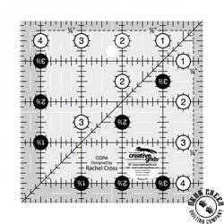 Creative Grids Quilting Ruler 4 1/2 Inch Square