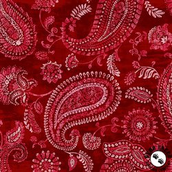 P&B Textiles Bohemia 108 Inch Wide Backing Fabric Red