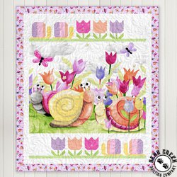 Sloane the Snail Garden Party Free Quilt Pattern