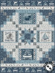 A Day At The Lake (Throw + Bonus Pillow) Free Quilt Pattern