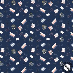 Riley Blake Designs Between the Pages Bookish Life Navy