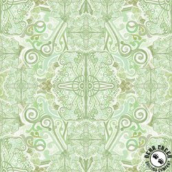 P&B Textiles Kaleidoscope 108 Inch Wide Backing Fabric Green