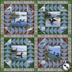 Loons Free Quilt Pattern