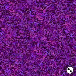 In The Beginning Fabrics Prism II Swirls Purple