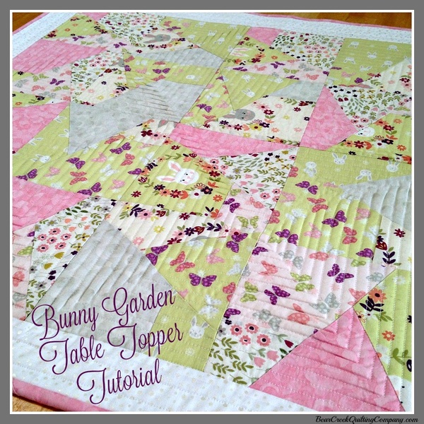 Bunny Garden Table Topper Tutorial Bunny Garden Table Topper Tutorial
