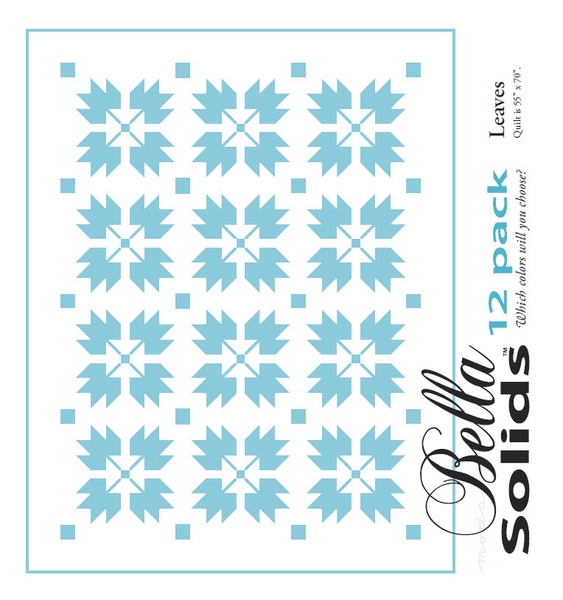 Leaves - Moda 12 Pack Fat Quarter Free Pattern Leaves - Moda 12 Pack Fat Quarter Free Pattern