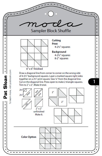 Moda Sampler Block Shuffle Moda Sampler Block Shuffle