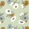 Moda Woodland and Wildflowers Bold Bloom Pale Mint