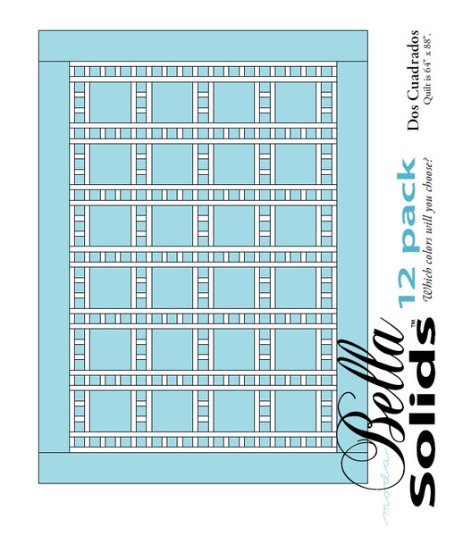Dos Cuadrados - Moda 12 Pack Fat Quarter Free Pattern Dos Cuadrados - Moda 12 Pack Fat Quarter Free Pattern