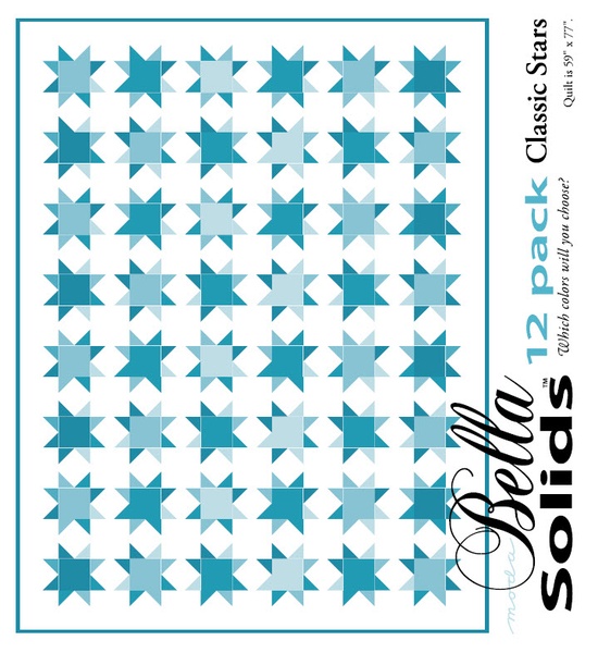 Classic Stars - Moda 12 Pack Fat Quarter Free Pattern Classic Stars - Moda 12 Pack Fat Quarter Free Pattern