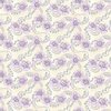 Henry Glass Twilight Garden Flannel Lacy Flowers Cream