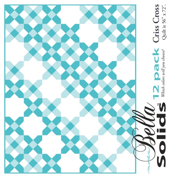 Criss Cross - Moda 12 Pack Fat Quarter Free Pattern