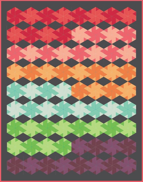 Hexagon Pinwheels - Moda 12 Pack Fat Quarter Free Pattern Hexagon Pinwheels - Moda 12 Pack Fat Quarter Free Pattern