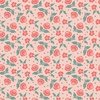 Riley Blake Designs Afternoon Tea Stitched Flowers Peaches 'n Cream