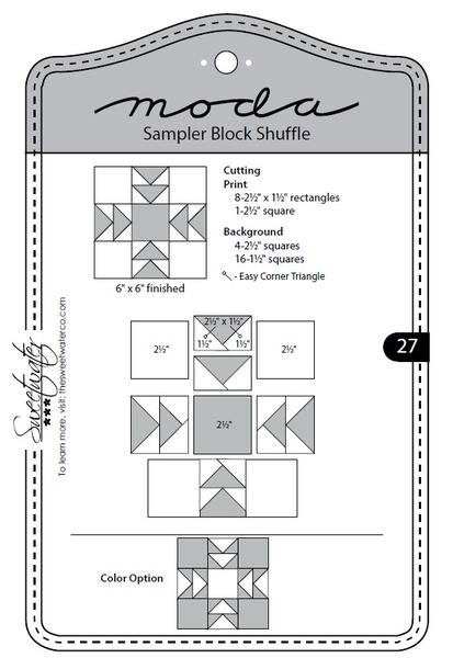 Moda Sampler Bloc Shuffle - Block 27 Moda Sampler Bloc Shuffle - Block 27