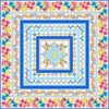 Bloom True Blue Free Quilt Pattern