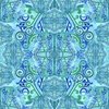 P&B Textiles Kaleidoscope 108 Inch Wide Backing Fabric Blue/Green