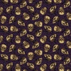 Studio E Fabrics Bones Collection Tossed Skulls Dark Plum