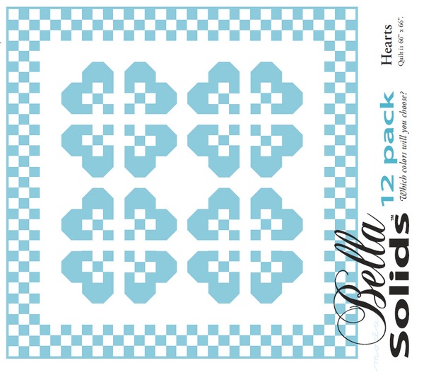 Hearts - Moda 12 Pack Fat Quarter Free Pattern Hearts - Moda 12 Pack Fat Quarter Free Pattern