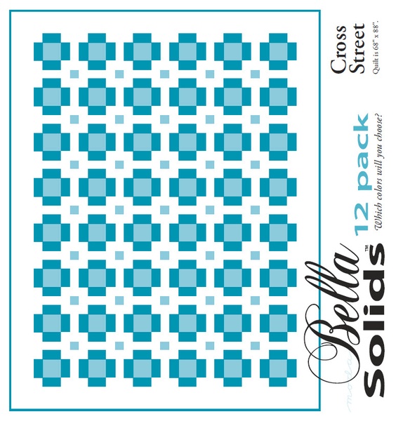 Cross Street - Moda 12 Pack Fat Quarter Free Pattern Cross Street - Moda 12 Pack Fat Quarter Free Pattern
