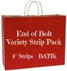 End of Bolt Variety Strip Pack - 4" BATIK