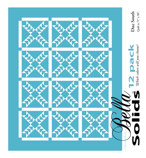 Due South - Moda 12 Pack Fat Quarter Free Pattern Due South - Moda 12 Pack Fat Quarter Free Pattern