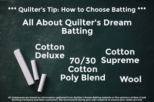 Quilter's Tip Quilter's Tip