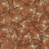 P&B Textiles Origins Allover Leaves Brown