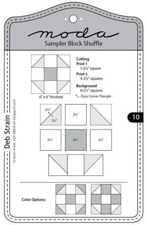 Moda Sampler Block Shuffle - Block 10