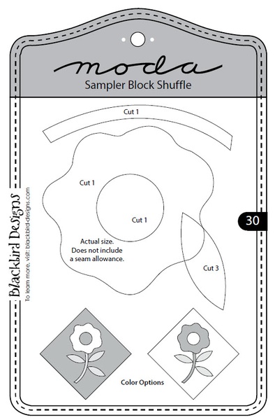 Moda Sampler Block Shuffle - Block 30 Moda Sampler Block Shuffle - Block 30