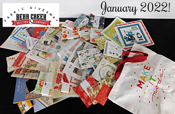 Bear Creek Quilting Company Fabric Give-Away